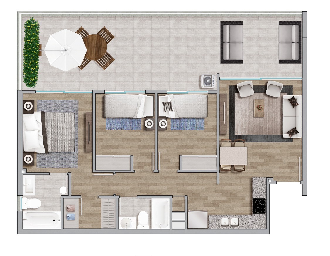 Planta de departamento
