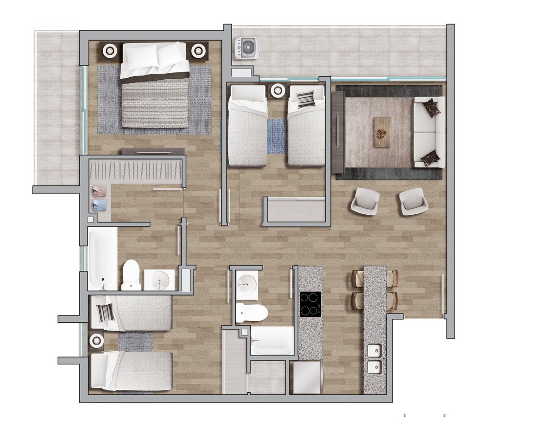 Planta de departamento