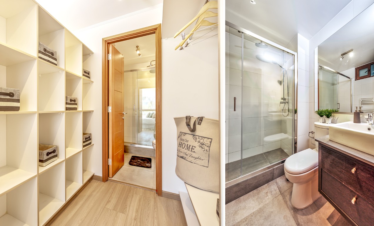 Vestidor y baño